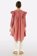 Pink Stylised Girls Kurti