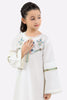 White Embroidered Girls Kurti