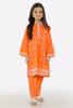 Orange Embroidered Girls 2PC