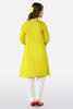 Yellow Embroidered Girls Kurti