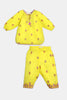 Yellow Embroidered Infant 2PC