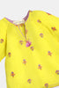 Yellow Embroidered Infant 2PC