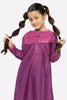 Purpled Embroidered Girls Kurti