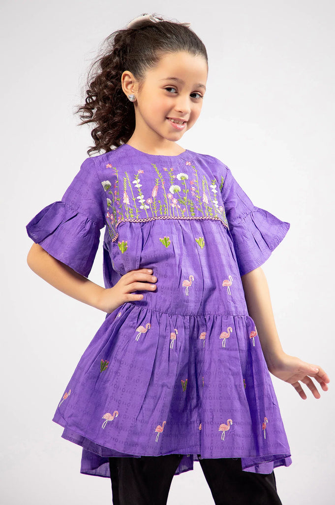 Embroidered Girls Shirt From Sohaye By Diners