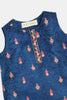 Navy Blue Embroidered Infant 2PC