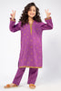 Purple Embroidered Girls 2PC