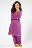 Purple Embroidered Girls 2PC