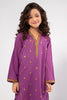 Purple Embroidered Girls 2PC