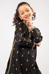 Black Embroidered Girls 2PC