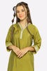 Olive Embroidered Girls 2PC