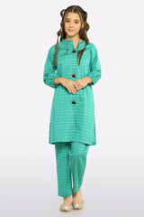 Sea Green Stylised Girls 2PC