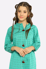 Sea Green Stylised Girls 2PC