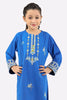 Blue Embroidered Girls 2PC