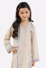 Beige Embroidered Girls 2PC