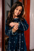 Navy Blue Embroidered Girls 2PC