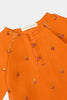 Orange Embroidered Infant 2PC