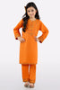 Orange Embroidered Girls 2PC