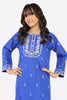 Blue Embroidered Girls 2PC