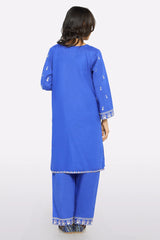 Blue Embroidered Girls 2PC