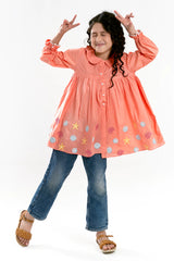 Embroidered Girls Kurti