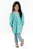 Sea Green Printed Girls 2PC