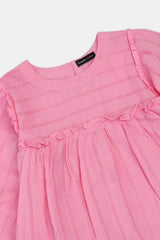 Pink Stylised Girls Kurti