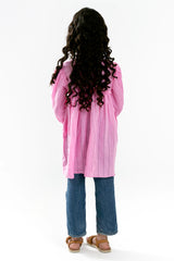 Pink Stylised Girls Kurti