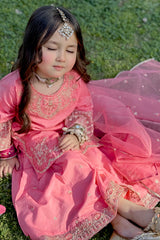 Embroidered Jacquard Coral Girls 3PC