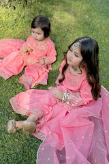Embroidered Jacquard Coral Girls 3PC