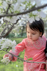 Embroidered Jacquard Coral Girls 3PC