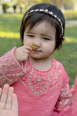 Embroidered Jacquard Coral Girls 3PC