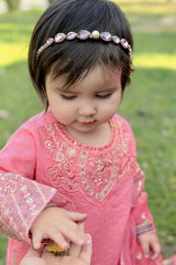 Embroidered Jacquard Coral Girls 3PC