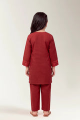 Dyed Embroidered Girls 2PC