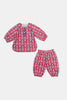 Printed Khaddar-Pink Infant 2PC