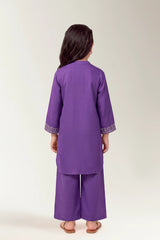 Dyed Embroidered Girls 2PC