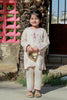 Embroidered Beige Girls 2PC