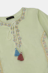 Dyed Embroidered Girls 2PC