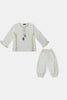 Dyed Embroidered Girls 2PC