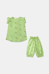 Dyed Embroidered Infant 2PC
