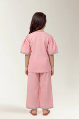Dyed Embroidered Girls 2PC
