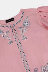 Dyed Embroidered Girls 2PC