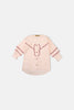 Printed Peach Girls Kurti
