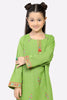 Green Embroidered Girls 2PC