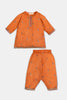 Orange Embroidered Infant 2PC