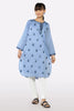 Blue Embroidered Girls Kurti