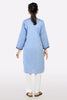 Blue Embroidered Girls Kurti