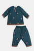 Teal Embroidered Infant 2PC