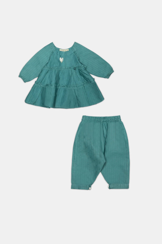 Green Stylised Infant 2PC