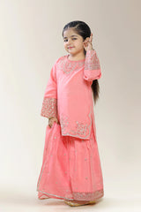 Embroidered Jacquard Coral Girls 3PC