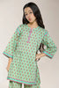 Printed Cotton Dobby Green Girls 2PC